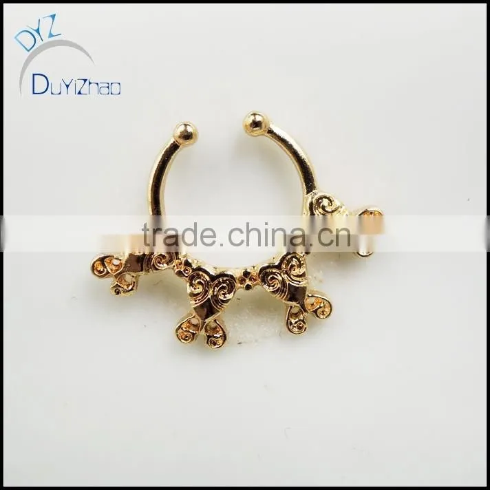 Fashion Unisex Fake Septum Clicker Body non Piercing Jewelry