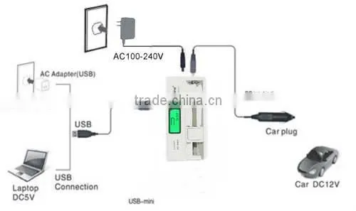 Soshine LCD Universal Battery Charger For Li-ion 18650 14500 16340 CR123 NiMH AA AAA 18650 single charger 18650 battery charger