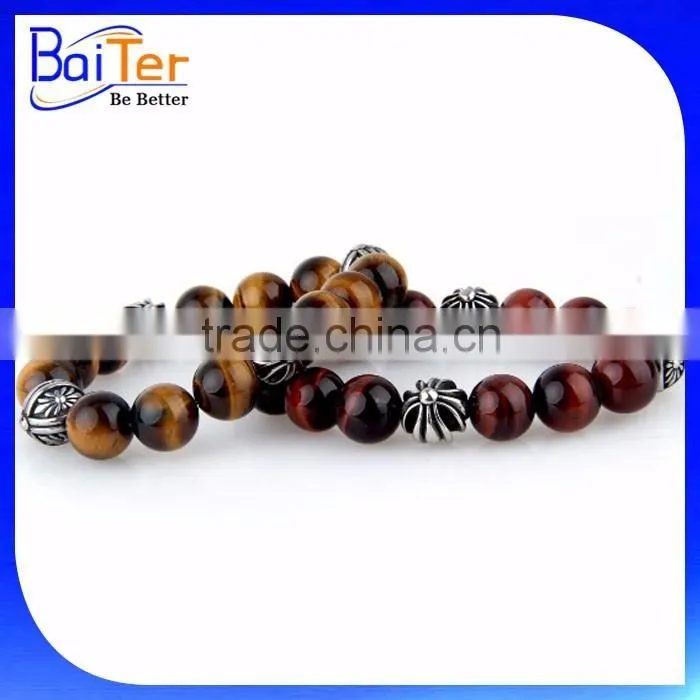 European Fashion Buddha Designs Black Agate Lava Bead Buddha Head Bracelet Wholesale