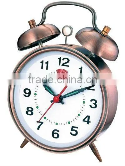 4 inches metal case mechanical alarm clock
