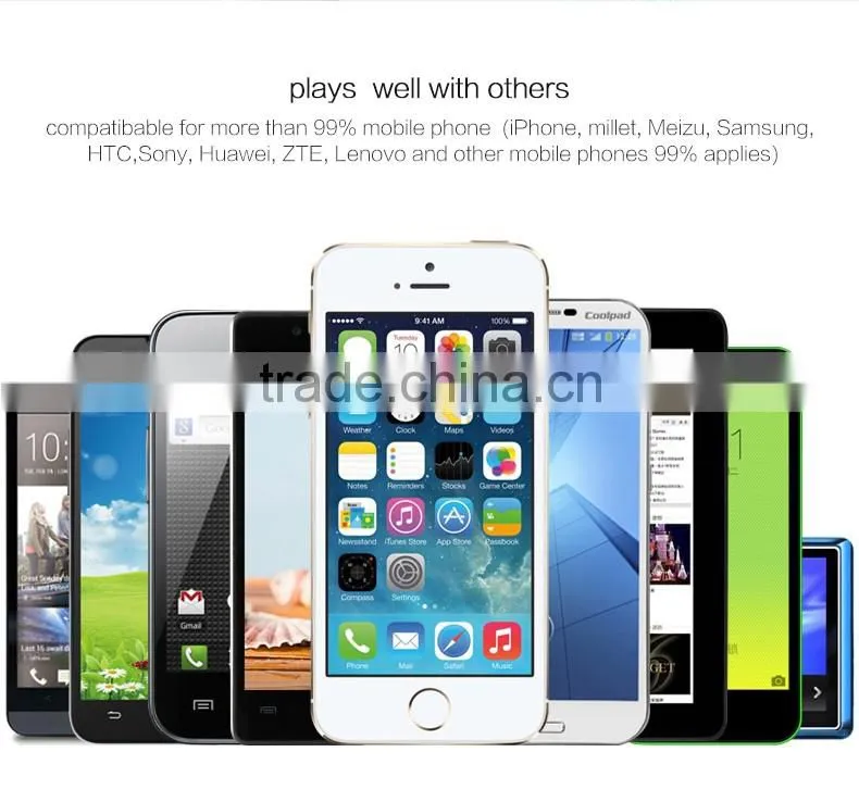 portable charger ultra slim power bank 1500mah credit card-sized battery pack