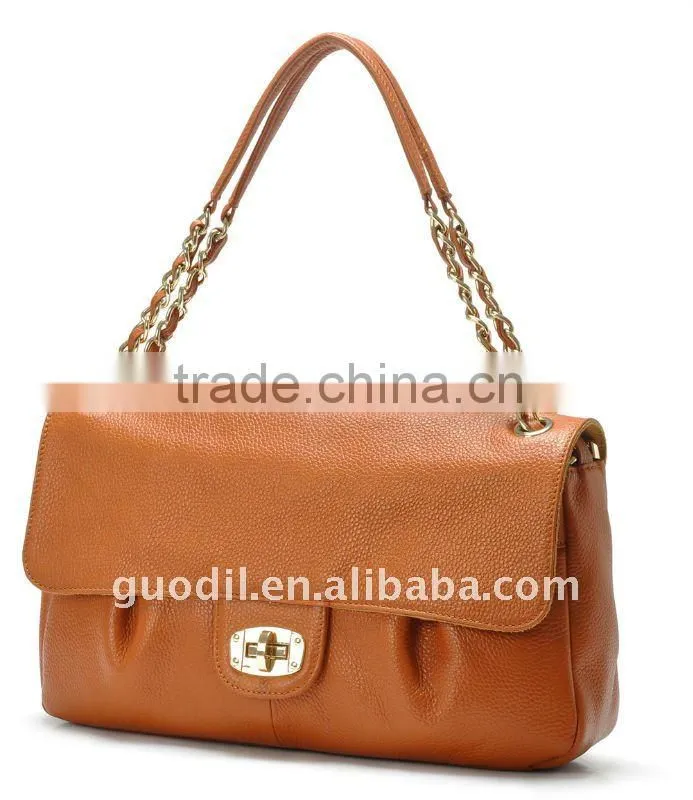 2012 Stock ladies genuine leather handbags in the lowest price