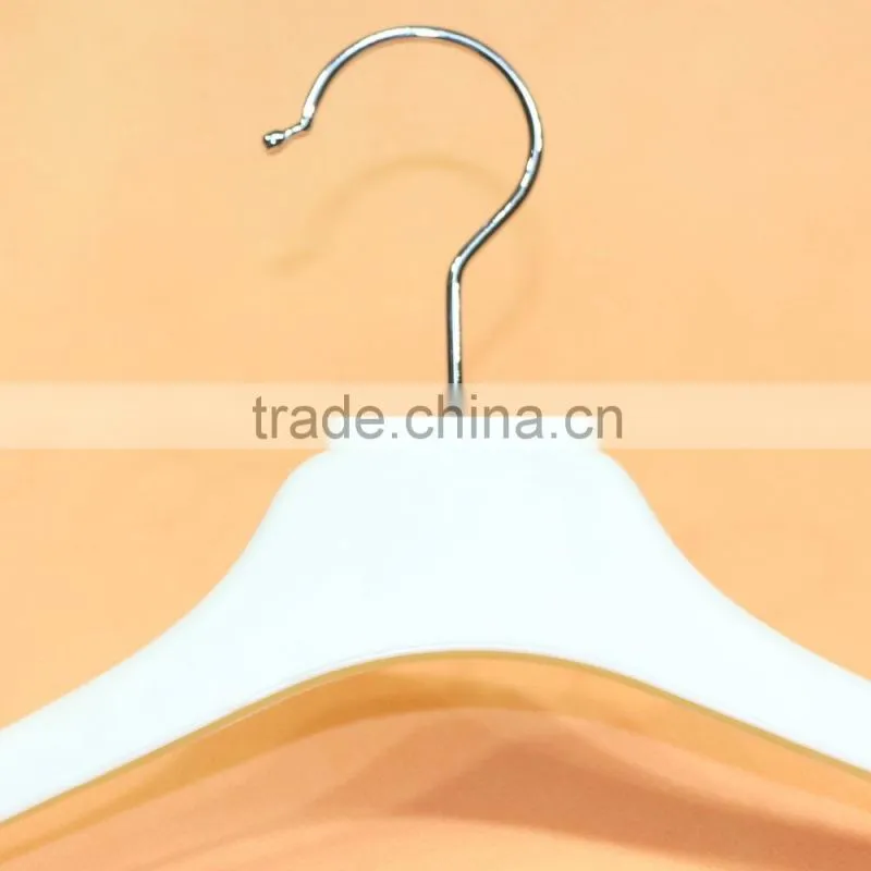 54G White sale plastic clothes hangers for clothes display