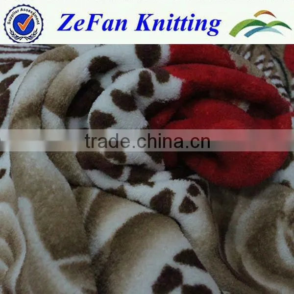 Full print coral fleece fabric for blanket