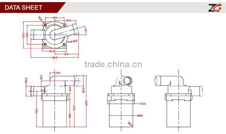 dc brushless pump electric vehicle engine pump
