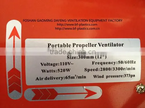Electric portable exhaust blower fan 8" 12"