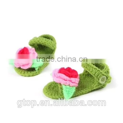 Wholesale Baby Handmade Crochet Shoes Supplier for 1-10 months old S-0030