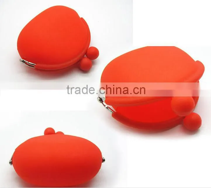 Manufacturers selling round zero purse candy color silicone coin wallet