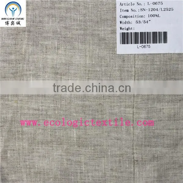 25*25 pure linen single natural fabric