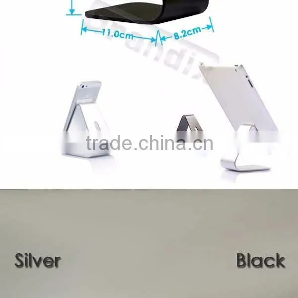 Aluminum desk double sides tablet holder