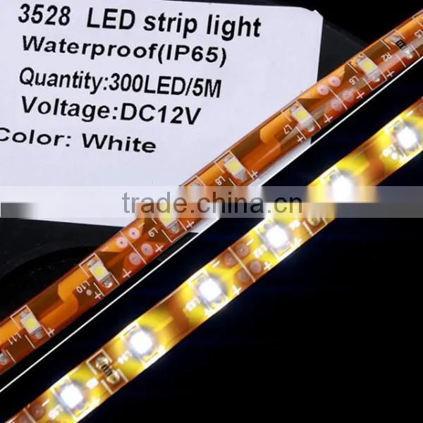 5M Waterproof LED Light Strip SMD3528 300LEDs DC24V or 24V White