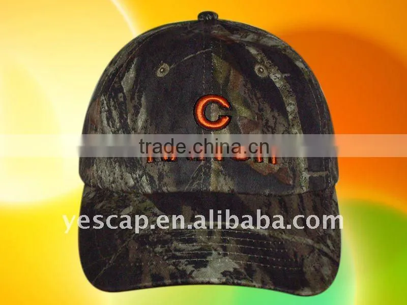 camo baseball cap with embroidery C RANCH logo