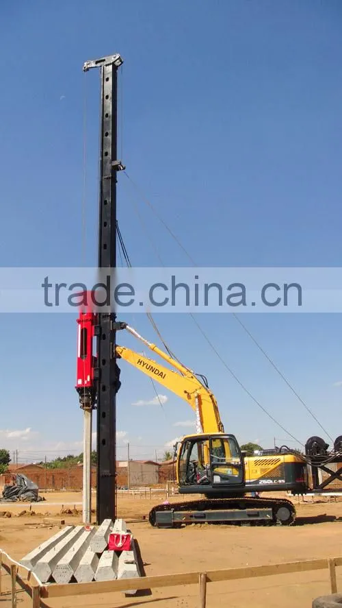Piling machine for excavator, diesel pile drive hammer attached excavator