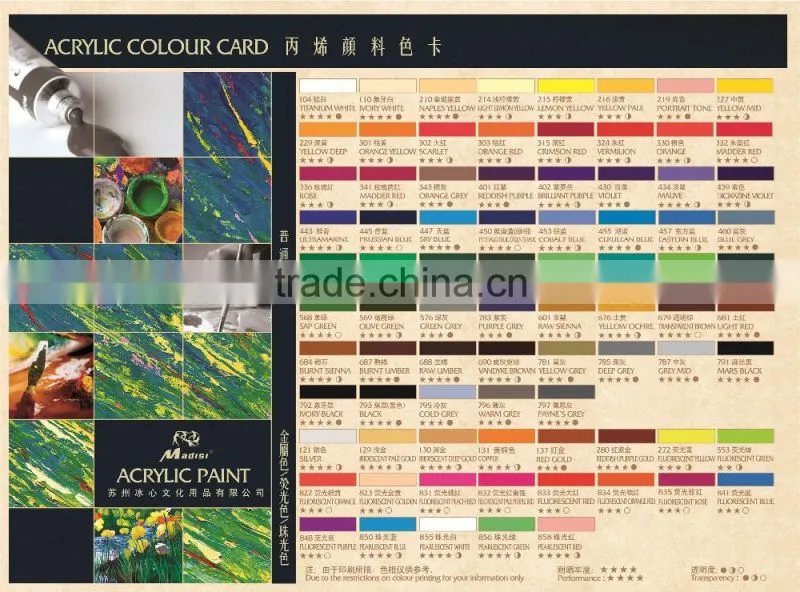 Hot sale paint set rod and tube acrylic painting set