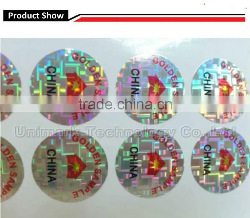 Holographic Destrucitlbe Vinyl Label material