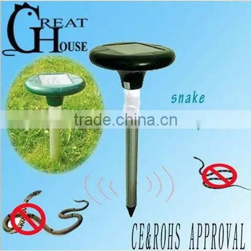GH-318 Newest Solar powered Vibration garden Snake Repeller