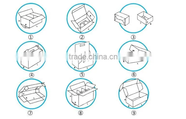 High quality rectangle mixed-color thick paper packing box