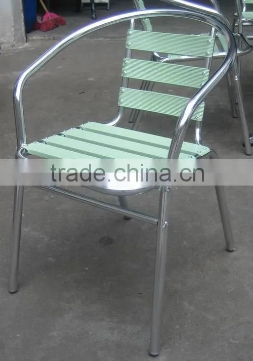 cheap restaurant furniture cast aluminum chair with stainless steel table YC001 YT2