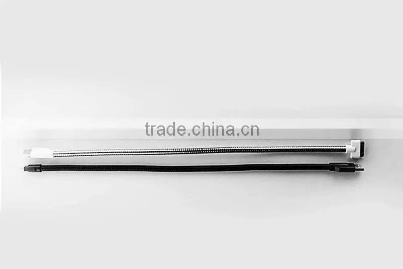 25/45/60cm Flexible Metal Micro USB Data Sync Charger Stand Holder Cable for Android phone Samsung iphone