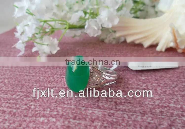 Hot Sale Custom Design 925 Sterling Silver Chalcedony Finger Ring