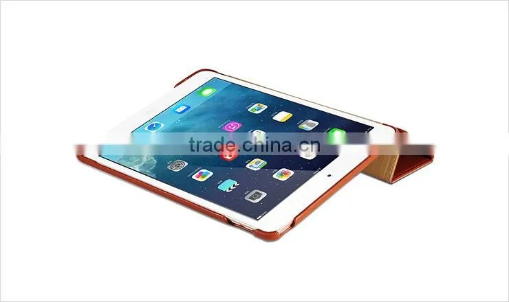 icarer side-open real leather case for iPad Air 2