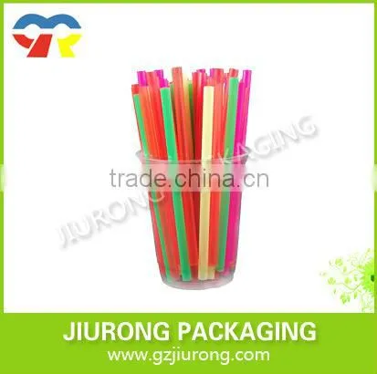 disposable solid crazy folding art plastic drinking straw