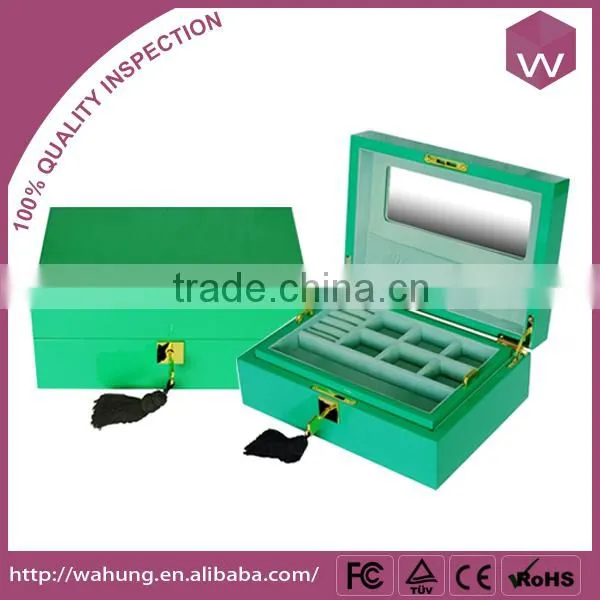 Custom Made Wooden Jewelry Gift Box & New Design Large Volume Wooden Jewelry Box Wholesale