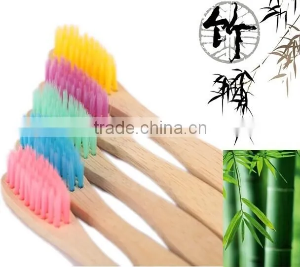 OEM co-friendly bamboo biodegradable Charcoal toothbrush