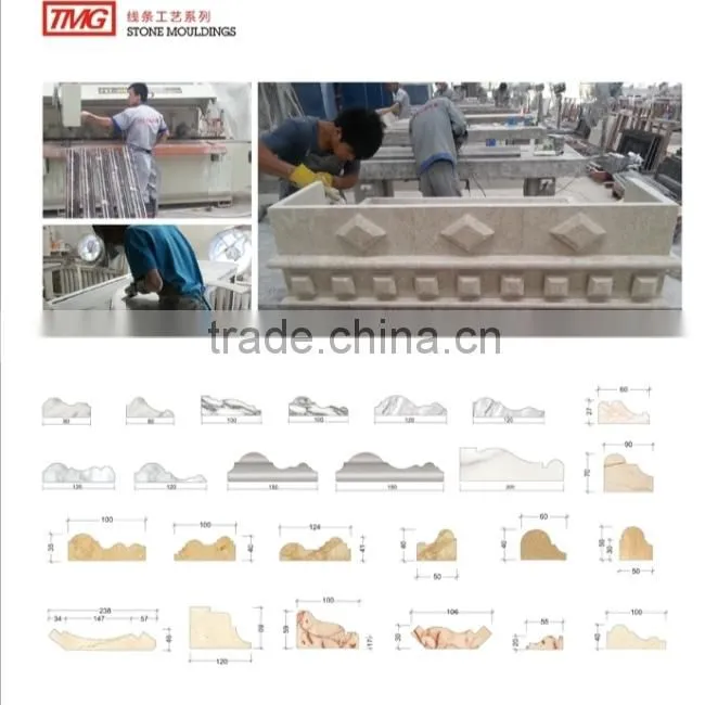 Chinese black stripe Ink White marble