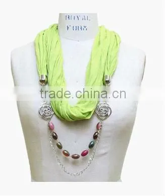 Colorful Infinity Beads Jewelry Scarf