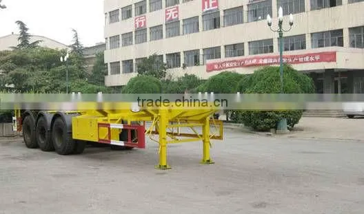 Tri-axle Skeletal Semi-trailer for container transportation