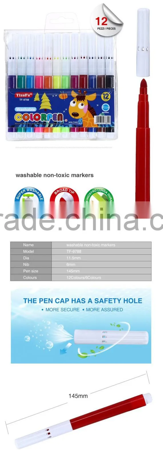 Supplier direct colourful fashionable magic quick dry water color pen