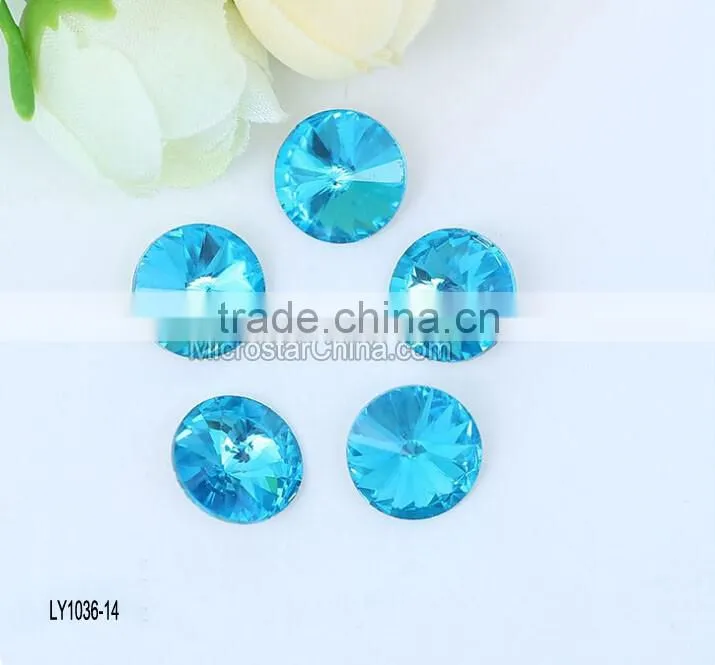 wholesale DIY pointed 6-30mm colorful crystal beads