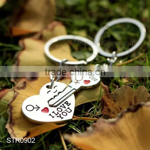 In Stock Hot Couple Key Chain "I Love You" Heart Arrow Key Chain