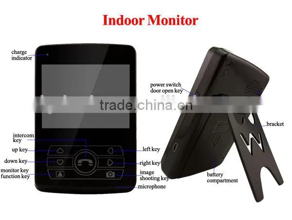Elegant Two Way Communication Video Door Phone with Night Vision Camera