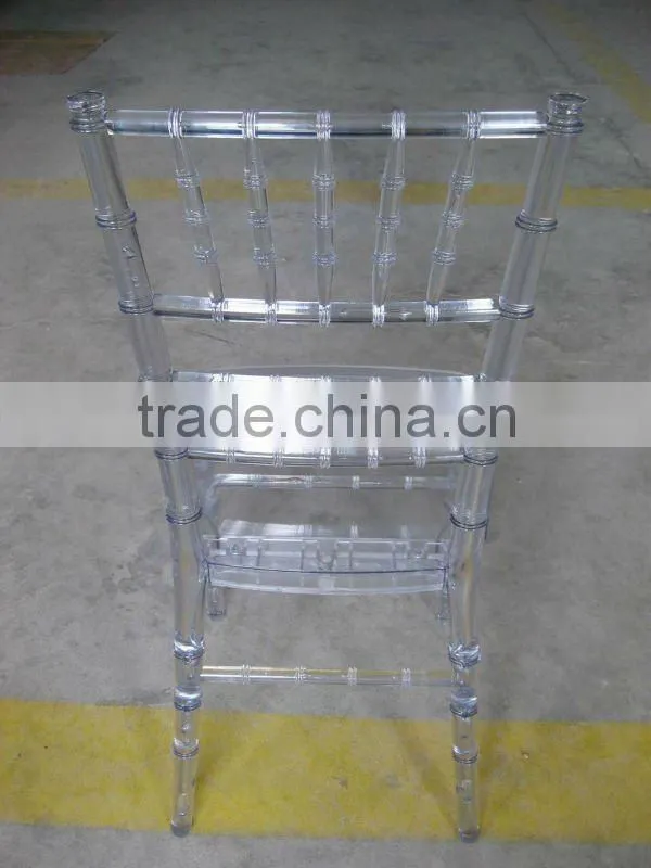 High quality crystal monobloc clear resin chiavari chair