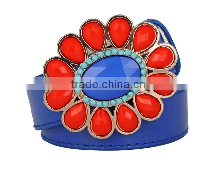 2015 Fashion Rhinestone PU Belts for Dress SWF-15070206