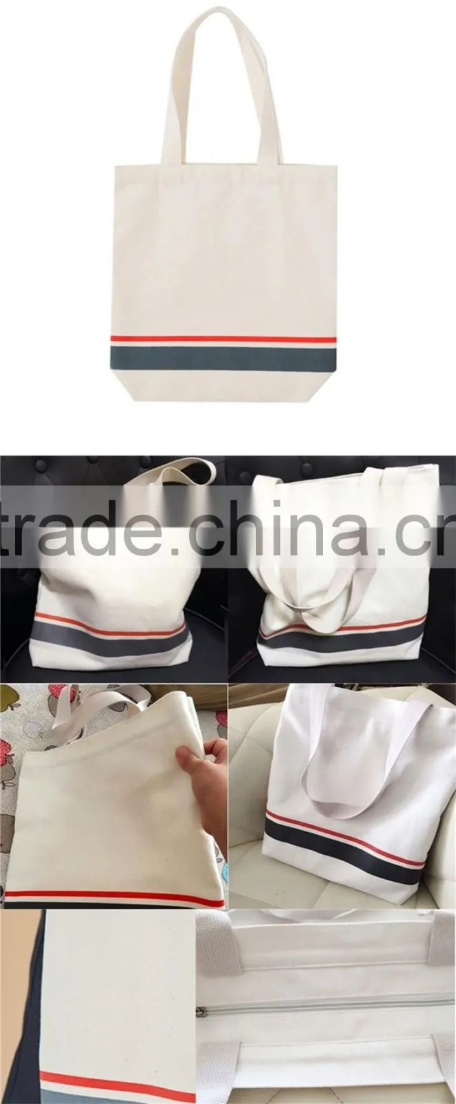 Custom Promotional recyclable Cotton Canvas Bag
