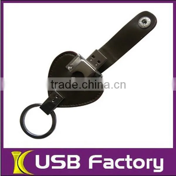 Creative useful new design leather usb drive