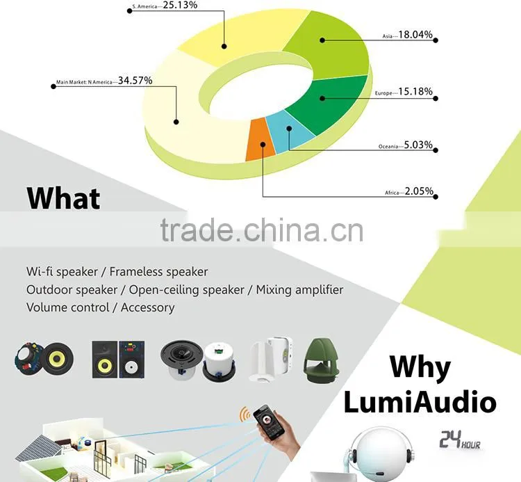 5 Inch Two way Frameless High Quality In Wall Mount Speaker