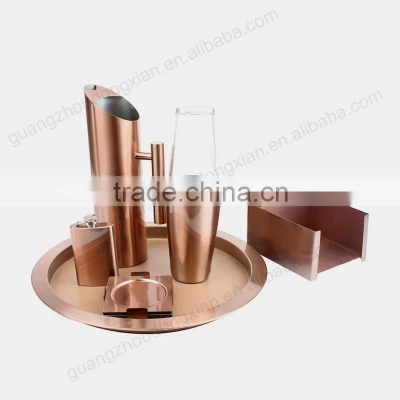 Hot sale China factory supplier Gold Plated bar cocktail bar set