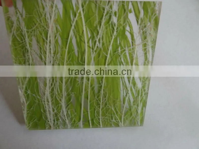Mixed Sea Wead Wall Decoration Laminated Glass for Sale