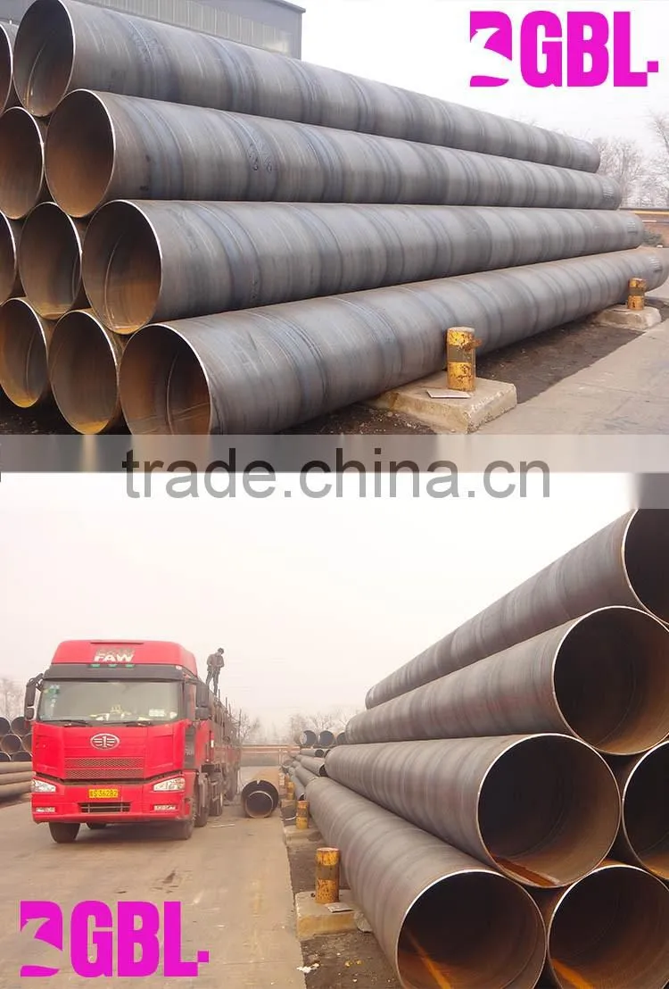 best price welded spiral steel tubing/ERW WELDED Carbon Black Ms Pipe Price Per Kg