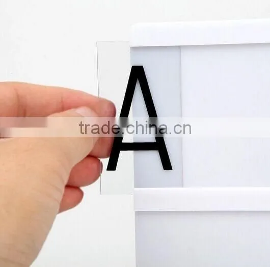 DC5V USB Wire Customized DIY Free Combination Letters Lamp Cinematic LED A4 Size Acrylic Light Box with Letter