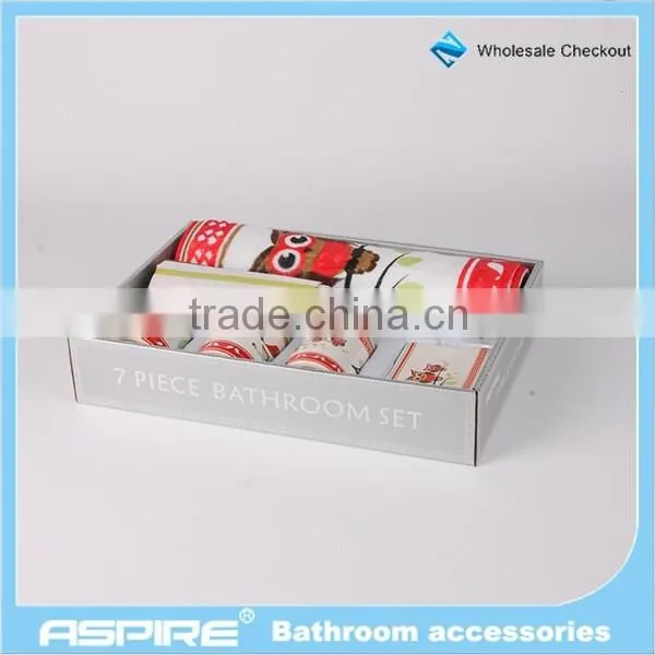 Houseware ceramic plastic bathroom accessories