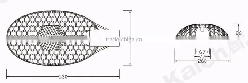 30W 40W 50W 60W 70W 80W led street light housing