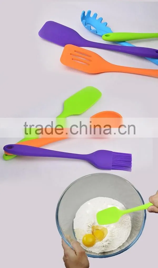 Colorful Food Grade Heat Resistant Silicone Utensils/ Silicone Kitchen Utensil Set /Slicone Cooking Utensils Sets