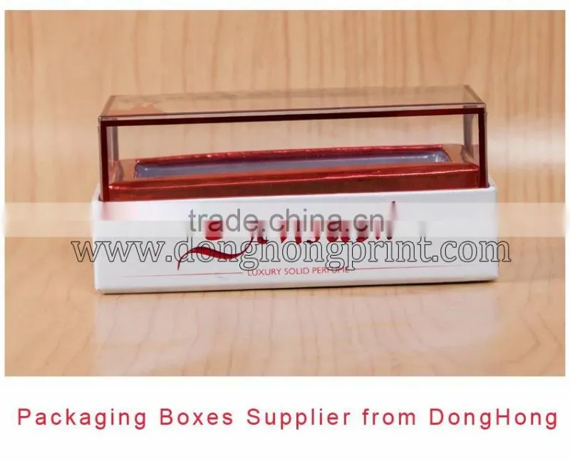 Design cake packaging box with clear lid