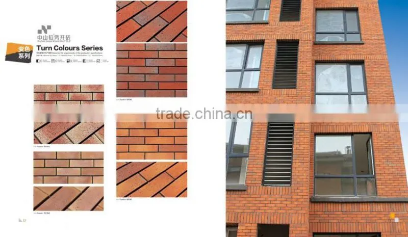 Terracotta tile panel clay brick Curtain Wall Bricks brick Restore Decorative Brick Wall Tile