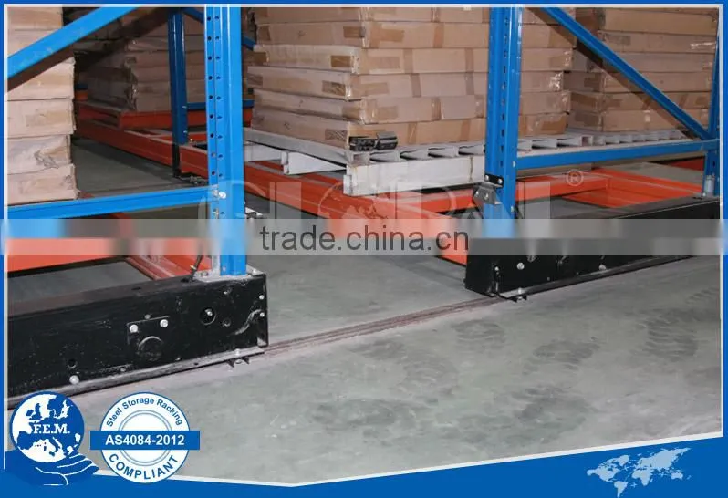 High Density Mobile Racking/painting storage rack for heavy duty racks
